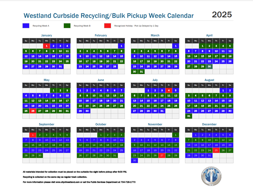 WestlandRecyclingCalendar