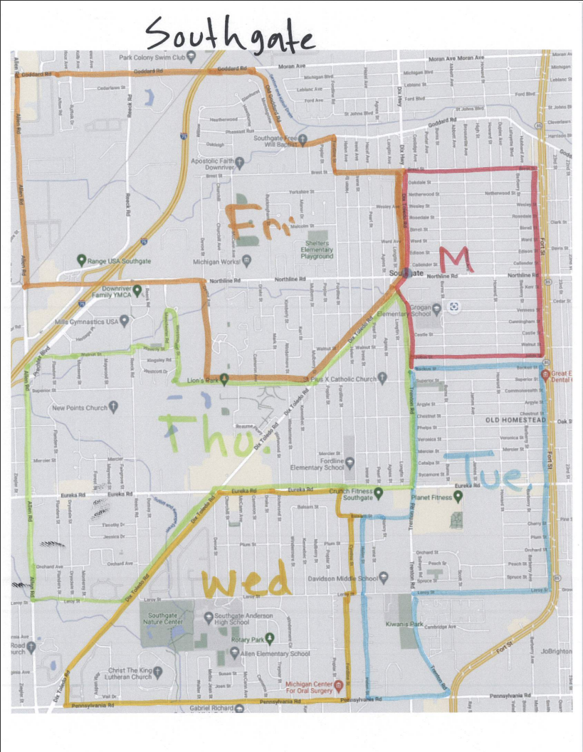 Southgate Map