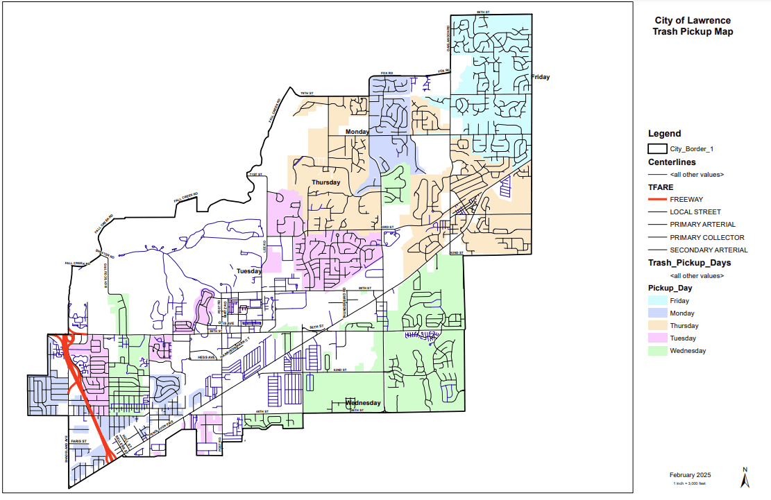 Trash Collection map